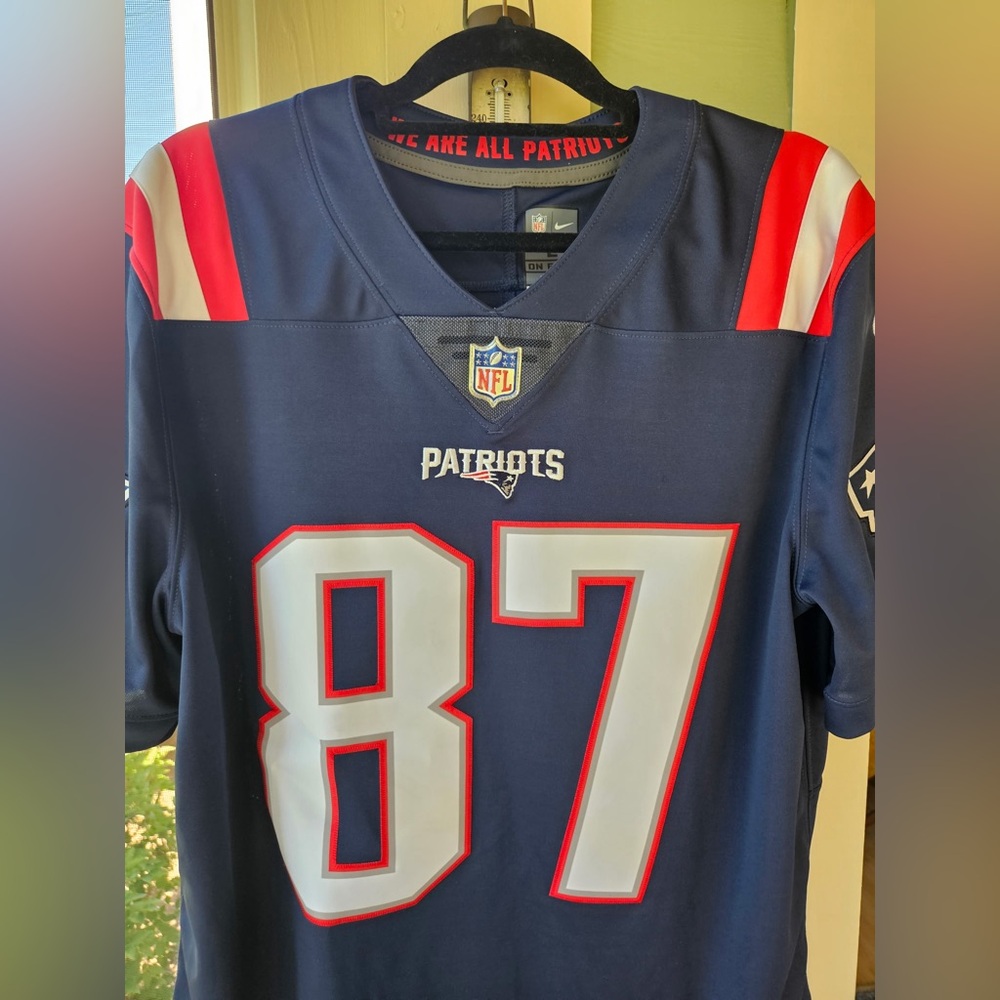 Rob Gronkowski New England Patriots Stitched Nike Dri-Fit Jersey-Size Men Large - Picture 4 of 10